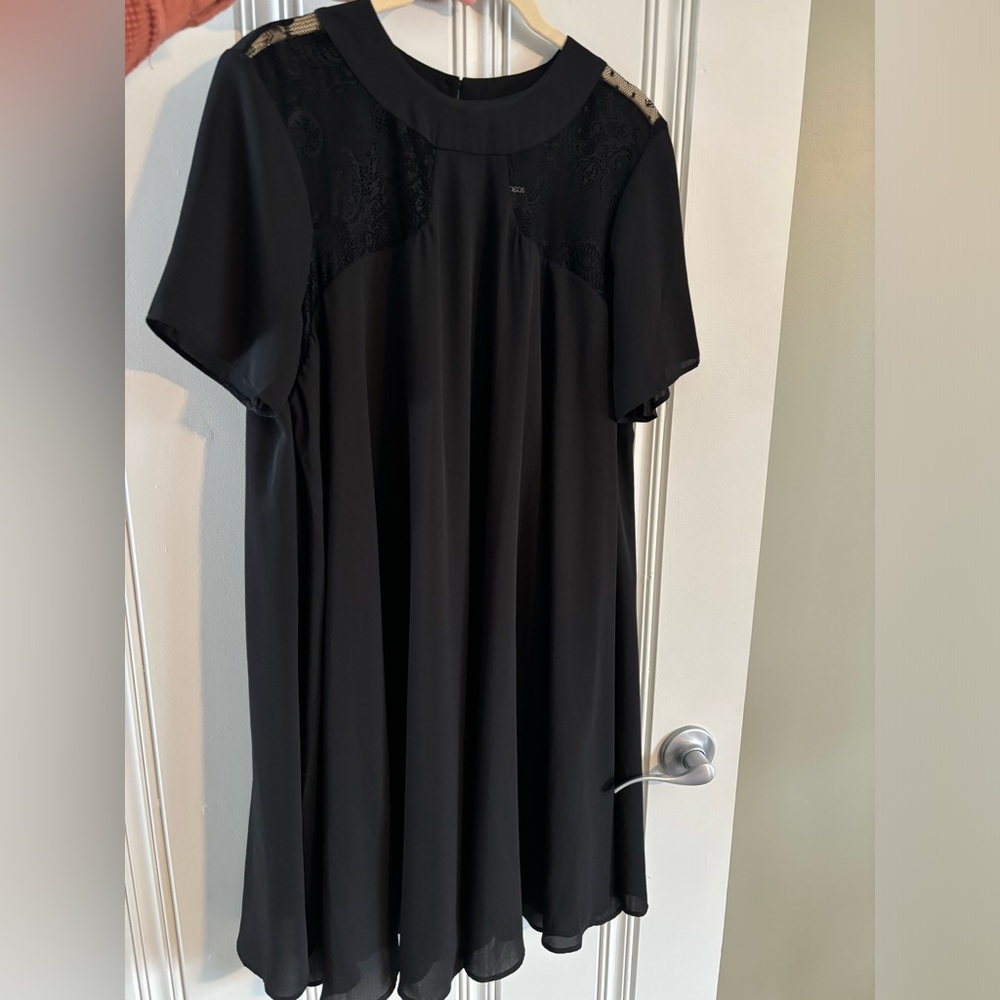 ASOS lace inset swing mini dress